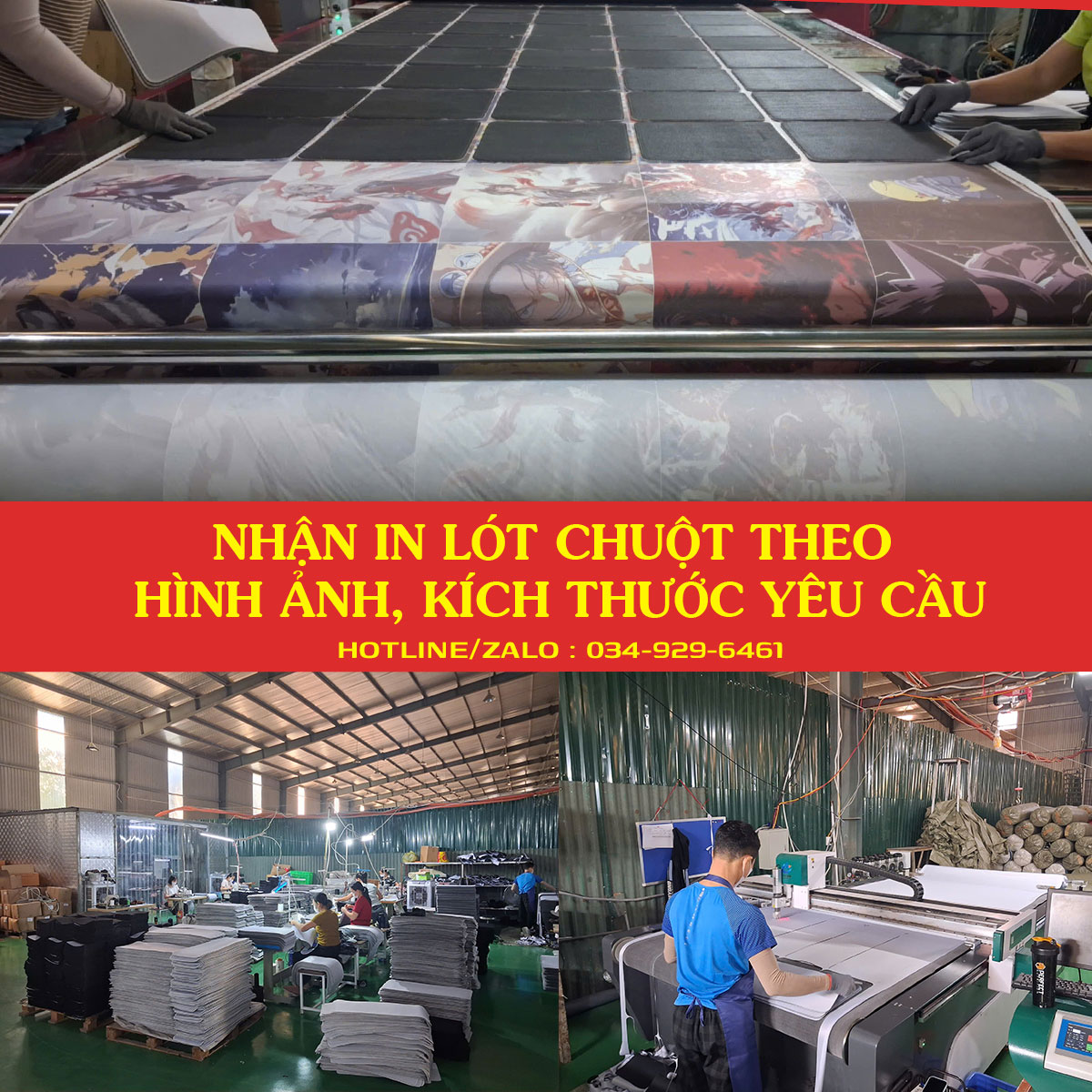 XƯỞNG IN LÓT CHUỘT SỐ LƯỢNG LỚN, IN LẤY NGAY, XỬ LÝ SỰ KIẾN GẤP SIÊU TỐC