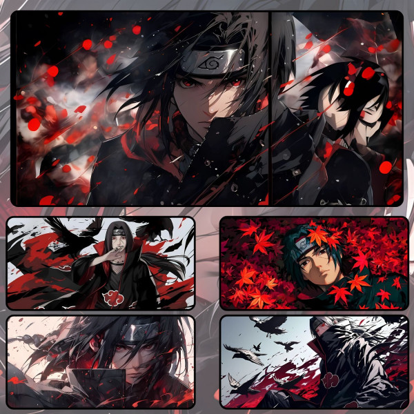 LÓT CHUỘT ITACHI UCHIHA CỠ LỚN SIZE 90X40 DÀY 3MM