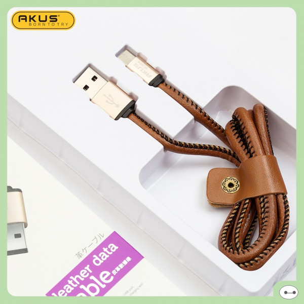 DÂY CÁP BỌC DA TYPE-C 1M AKUS A3
