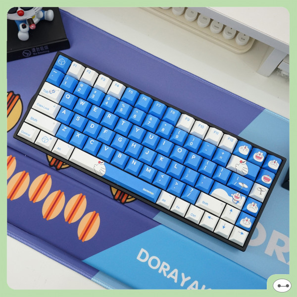 BỘ KEYCAP DORAEMON BLUE PBT CHERRY PROFILE 126 PHÍM