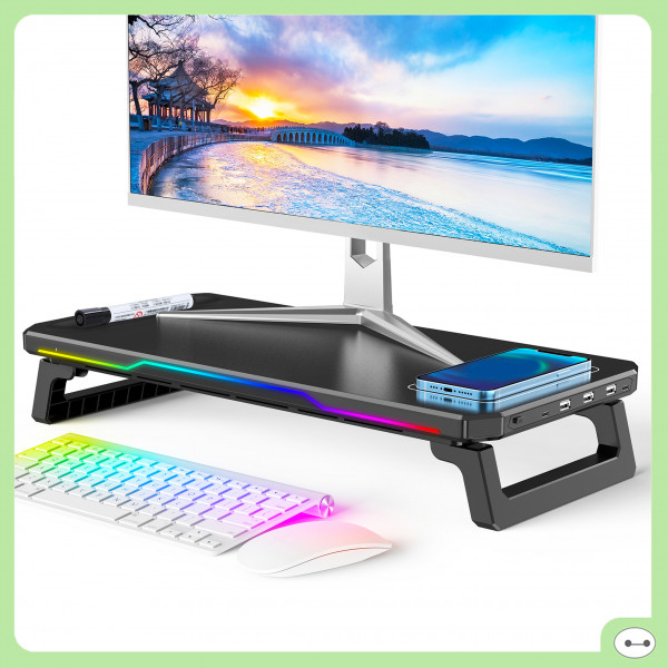 ĐẾ KÊ MÀN HÌNH LED RGB BT109 KIÊM USB HUB