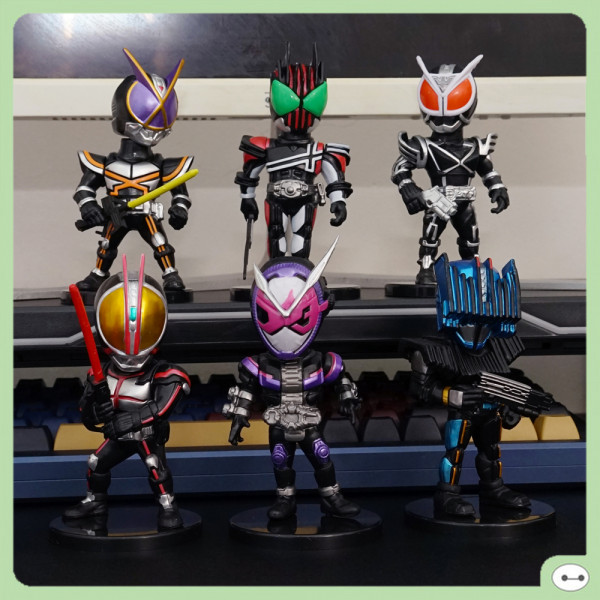 BỘ 6 MÔ HÌNH KAMEN RIDER CHIBI 10CM