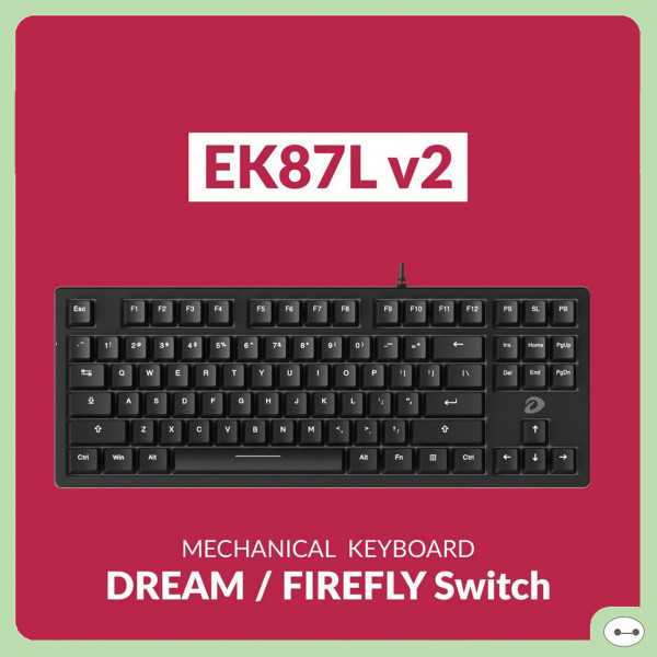 BÀN PHÍM CƠ DAREU EK87L V2 ĐEN DAREU FIREFLY SWITCH