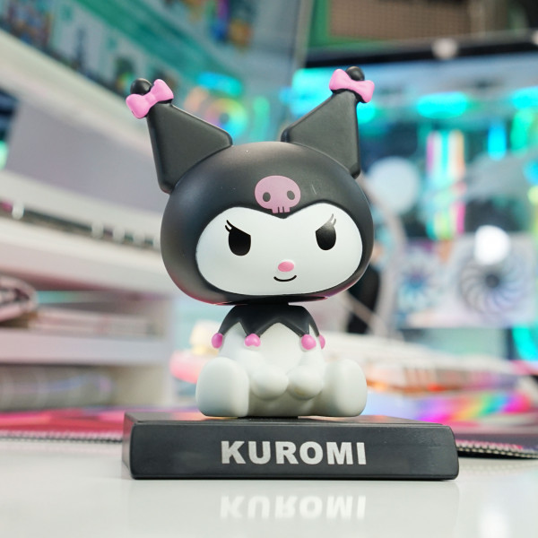 MÔ HÌNH BLACK KUROMI LẮC ĐẦU 12CM