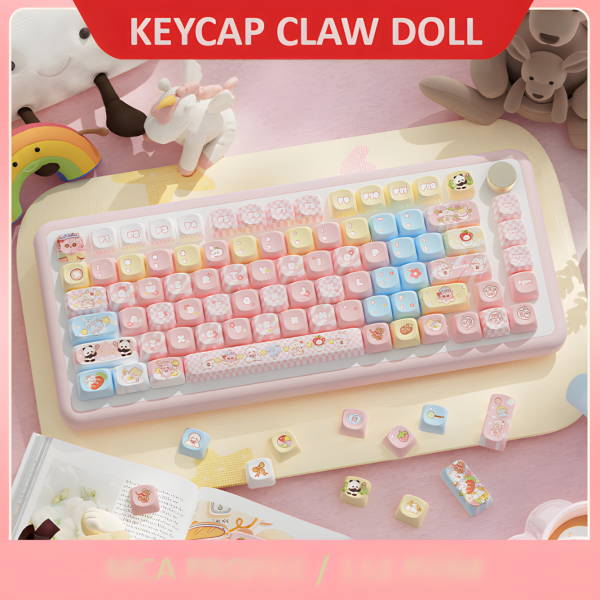 BỘ KEYCAP DYE-SUB CLAW DOLL (PBT/MCA PROFILE/112 PHÍM)