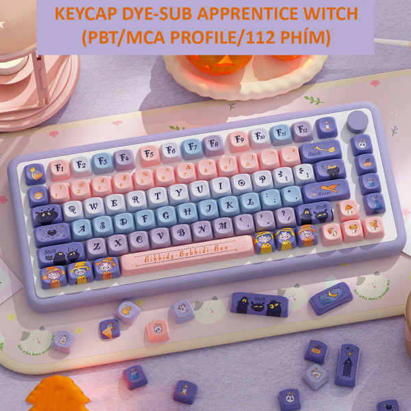 BỘ KEYCAP DYE-SUB APPRENTICE WITCH (PBT/MCA PROFILE/112 PHÍM)