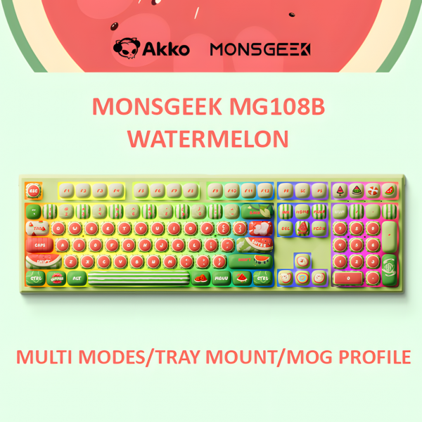 BÀN PHÍM CƠ MONSGEEK MG108B WATERMELON AKKO V3 PIANO PRO SWITCH