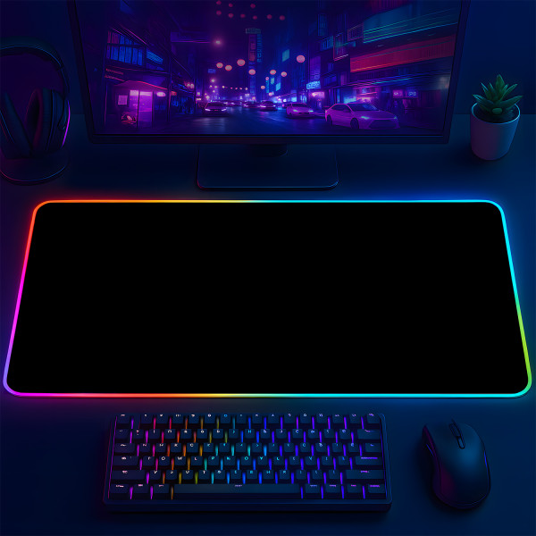 LÓT CHUỘT LED RGB 80×30 FULL ĐEN