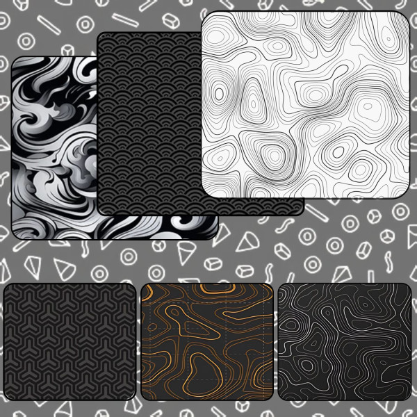 LÓT CHUỘT HỌA TIẾT MINIMALISM SIZE 35x30 DÀY 5MM