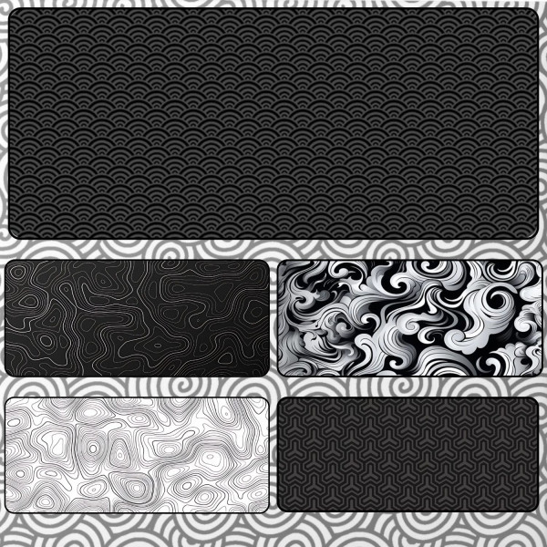 LÓT CHUỘT HỌA TIẾT MINIMALISM SIZE 120X60 DÀY 3MM