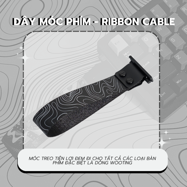 DÂY MÓC BÀN PHÍM RIBBON CABLE XVX  BLACK TOPOGRAPHIC