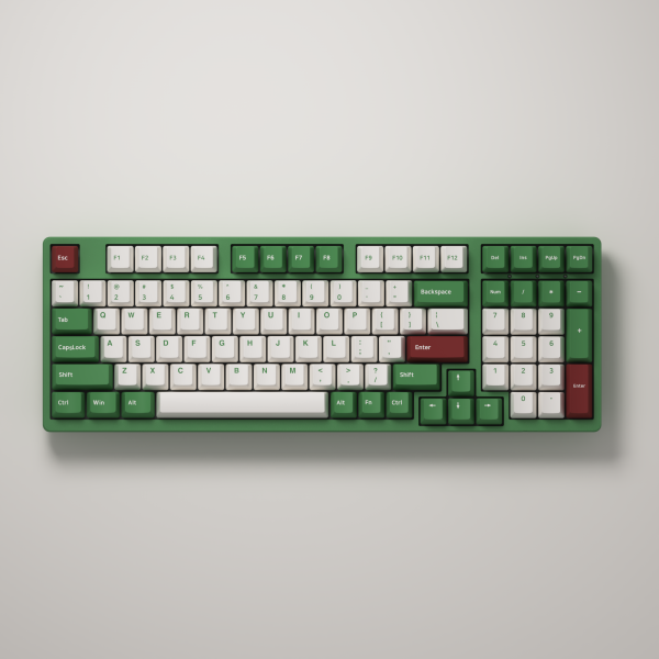 BÀN PHÍM CƠ AKKO 3098S MATCHA RED BEAN AKKO CREAMY YELLOW PRO SWITCH