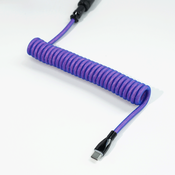 DÂY CÁP BÀN PHÍM CUSTOM TPC011 8K TYPE-C BỌC DÙ 1.5M TARO PURPLE
