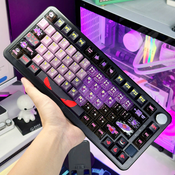BỘ KEYCAP PC X PBT ENGRAVED GENGAR VERSION 1 (PBT/PC/OEM PROFILE/126 PHÍM)