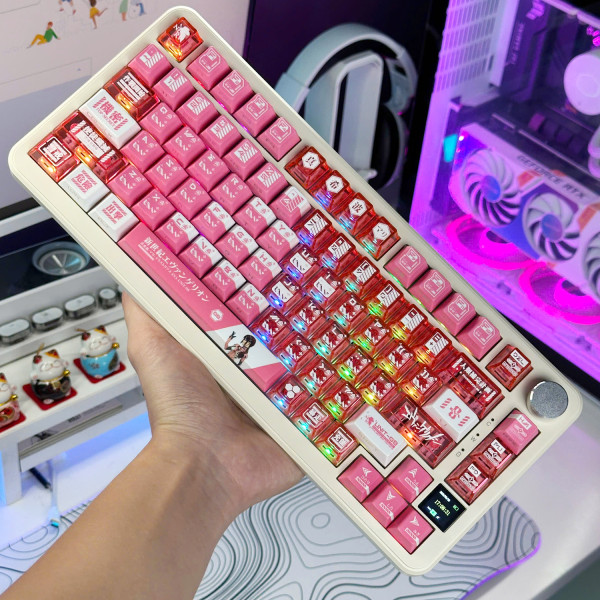 BỘ KEYCAP PC X PBT ENGRAVED MARI MAKINAMI VERSION 1 (PBT/PC/OEM PROFILE/125 PHÍM)