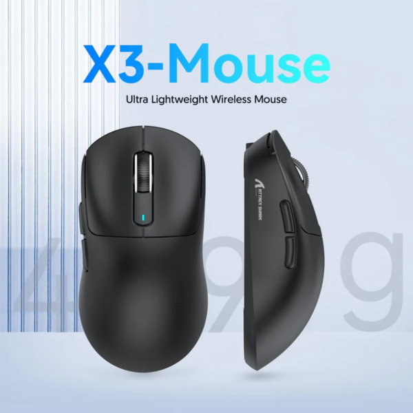 CHUỘT ATTACK SHARK X3 MULTI MODES ĐEN (PAW3395/49G)