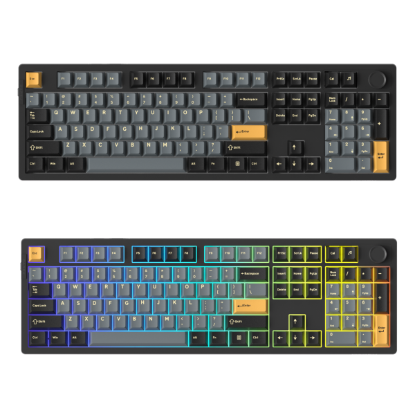 BÀN PHÍM CƠ DAREU EK106 PRO TRIPLE MODE BLACK GOLDEN DAREU CLOUD SWITCH