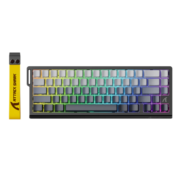 BÀN PHÍM CƠ ATTACK SHARK X68HE 8K BLACK GRADIENT MAGNETIC AMBER SWITCH
