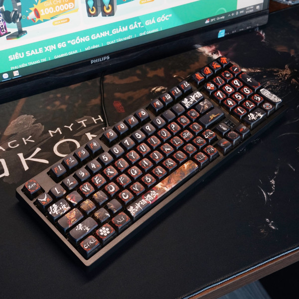 BÀN PHÍM CƠ READSON H98 BLACK WUKONG BROWN SWITCH