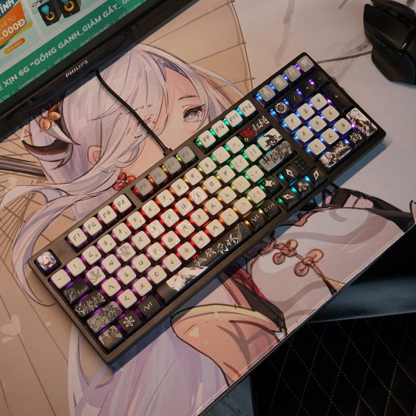 BÀN PHÍM CƠ READSON H98 GENSHIN SHENHE BROWN SWITCH