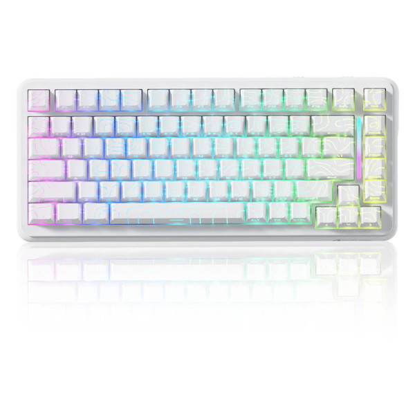 BÀN PHÍM CƠ ATTACK SHARK X82PRO HE WHITE CONTOUR MAGNETIC AMBER SWITCH