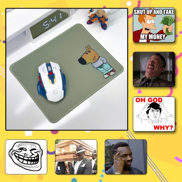 LÓT CHUỘT MEME TROLL HÀI HƯỚC 45X40 DÀY 3MM