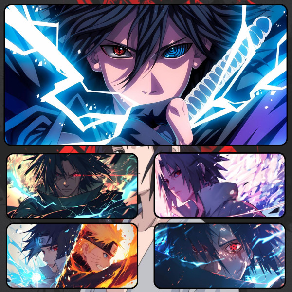 LÓT CHUỘT SASUKE UCHIHA CỠ LỚN SIZE 90X40 DÀY 5MM