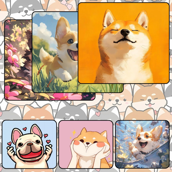 LÓT CHUỘT CHÓ DỄ THƯƠNG GAMING SIZE 45X40 DÀY 3MM