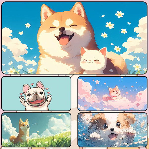 LÓT CHUỘT CHÓ DỄ THƯƠNG CỠ LỚN SIZE 60X35 DÀY 3MM