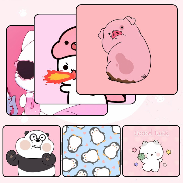 LÓT CHUỘT CUTE ANIMALS GAMING SIZE 26X21 DÀY 3MM