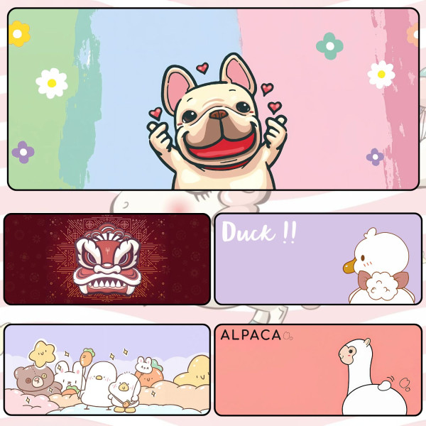 LÓT CHUỘT CUTE ANIMALS CỠ LỚN SIZE 120X60 DÀY 3MM