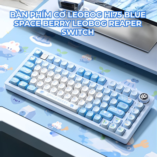 BÀN PHÍM CƠ LEOBOG HI75 BLUE SPACE BERRY LEOBOG REAPER SWITCH