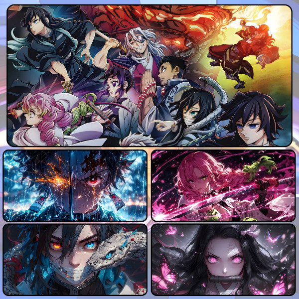 LÓT CHUỘT DEMON SLAYER CỠ LỚN SIZE 80X30 DÀY 3MM