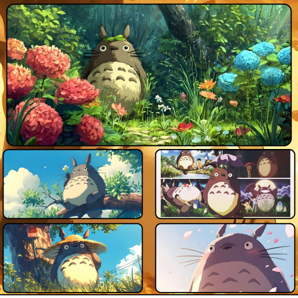 LÓT CHUỘT TOTORO CỠ LỚN SIZE 80X30 DÀY 3MM