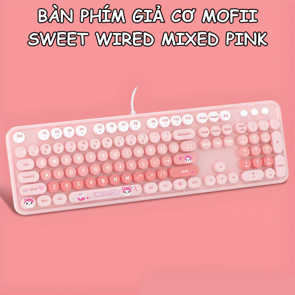 BÀN PHÍM GIẢ CƠ MOFII SWEET WIRED MIXED PINK