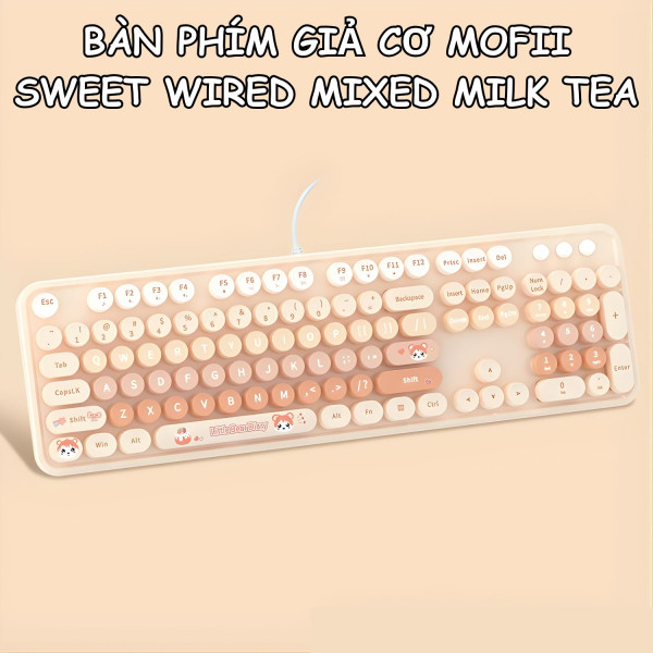 BÀN PHÍM GIẢ CƠ MOFII SWEET WIRED MIXED MILK TEA
