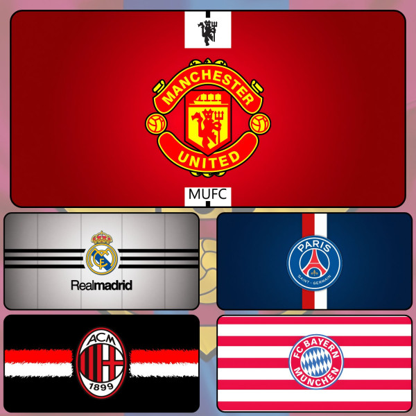 LÓT CHUỘT CLB BÓNG ĐÁ CỠ LỚN SIZE 60X35 DÀY 3MM