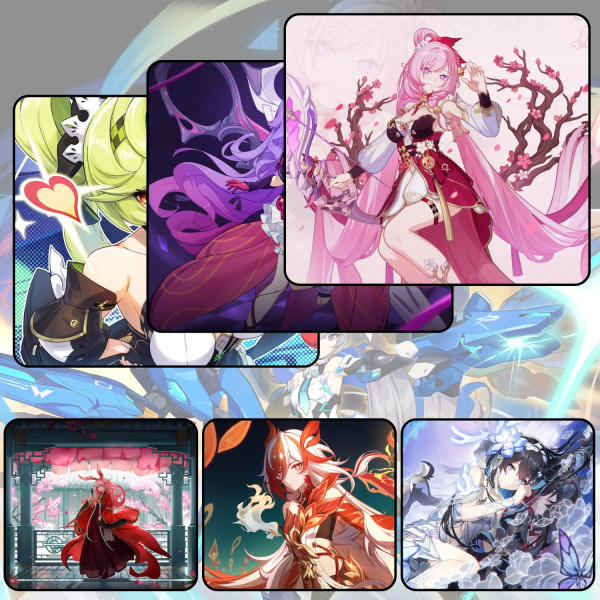 LÓT CHUỘT HONKAI IMPACT GAMING SIZE 45X40 DÀY 3MM