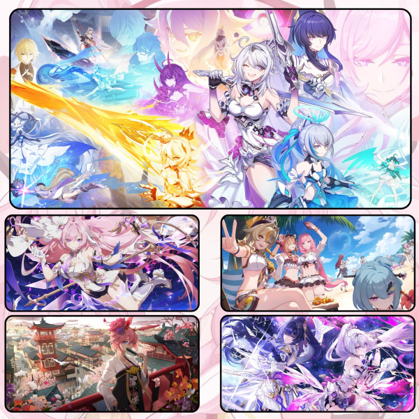 LÓT CHUỘT HONKAI IMPACT CỠ LỚN SIZE 90X40 DÀY 3MM