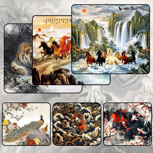 LÓT CHUỘT LINH VẬT PHONG THỦY SIZE 35X30 DÀY 5MM