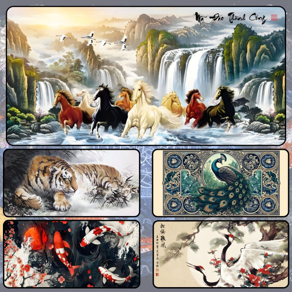 LÓT CHUỘT LINH VẬT PHONG THỦY CỠ LỚN SIZE 90X40 DÀY 3MM