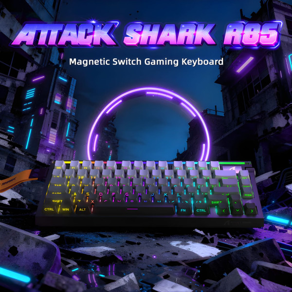 BÀN PHÍM CƠ ATTACK SHARK R85HE 8K MOONLIGHT MAGNETIC AMBER SWITCH