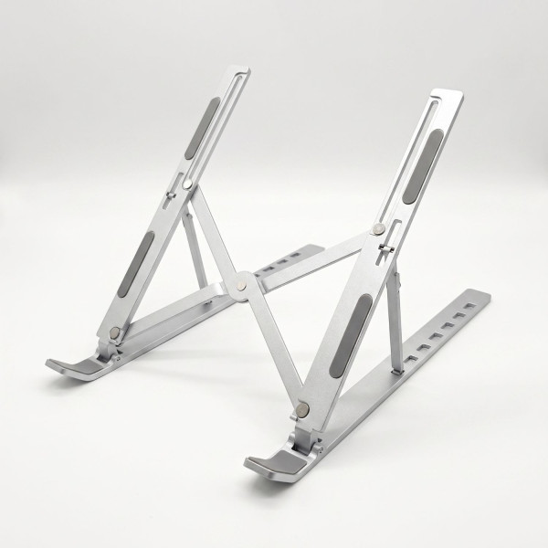 GIÁ ĐỠ LAPTOP NHÔM ALUMINUM LS008 GẤP GỌN SILVER