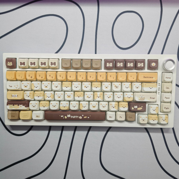 BỘ KEYCAP DYE-SUB PAWN PUPPY (PBT/MAO PROFILE/132 PHÍM)