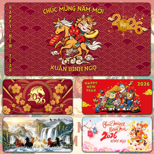 LÓT CHUỘT TẾT BÍNH NGỌ 2026 SIZE 90X40 DÀY 5MM