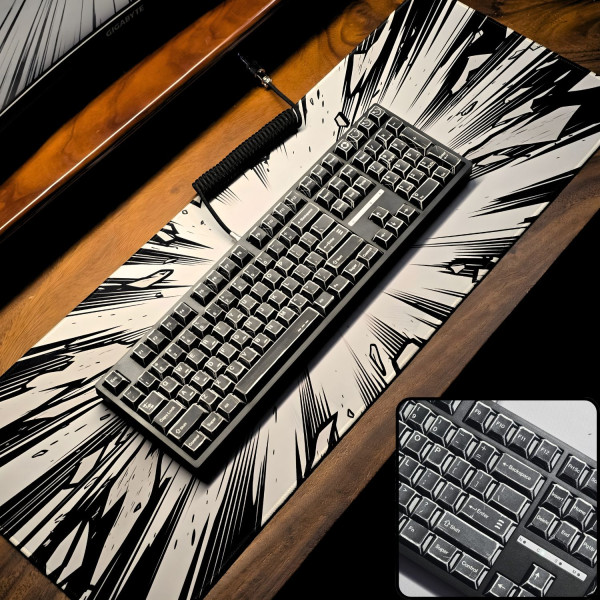 BÀN PHÍM CƠ LEAVEN K108 BLACK COMIC POM GREEN SWITCH