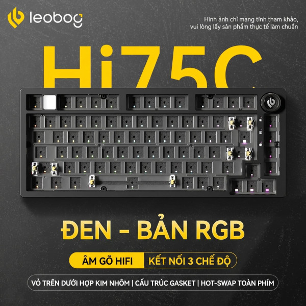 KIT BÀN PHÍM CƠ HI75C PRO MULTI MODES NHÔM BLACK