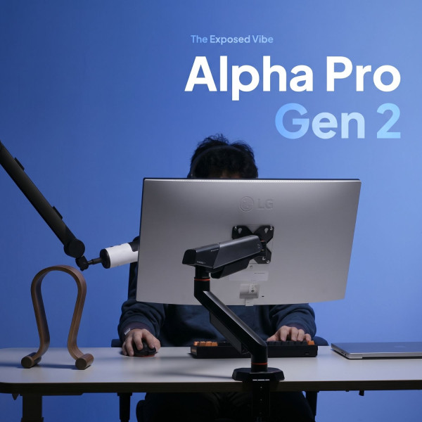 GIÁ ĐỠ MÀN HÌNH HYPERWORK ALPHA PRO GEN 2 ĐEN