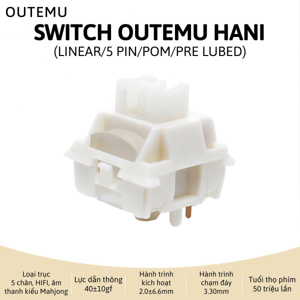 SWITCH OUTEMU HANI (LINEAR/5 PIN/POM/PRE LUBED)