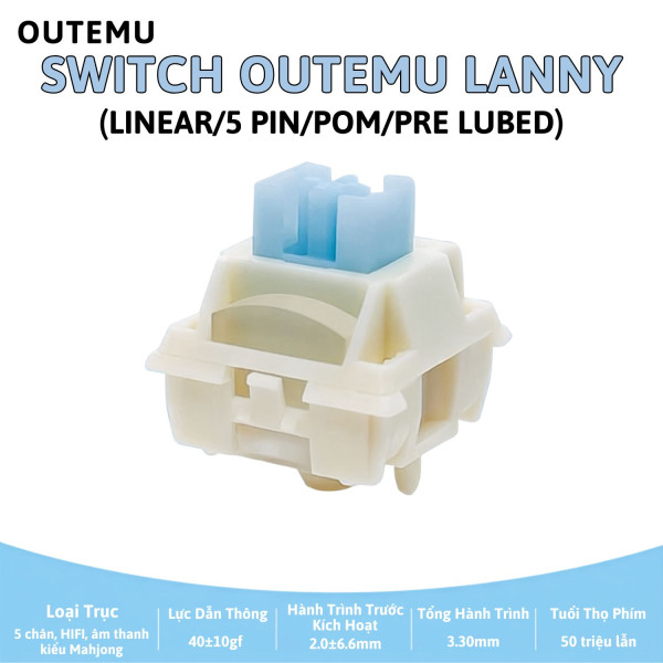 SWITCH OUTEMU LANNY (LINEAR/5 PIN/POM/PRE LUBED)